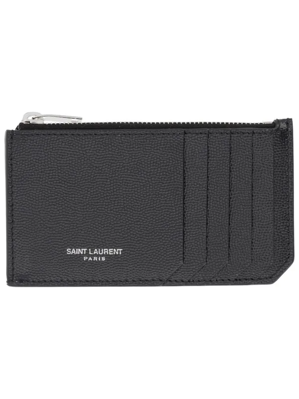 Zippered Card Holder - Saint Laurent