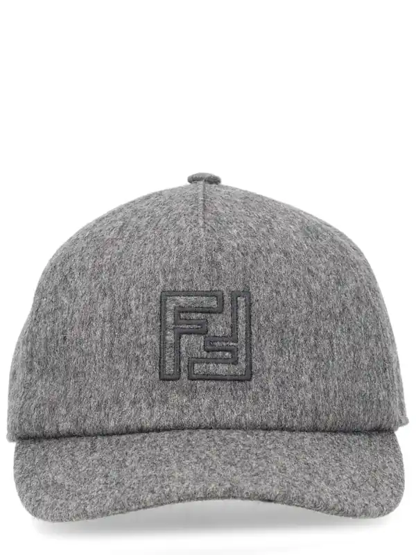 Wool And Cashmere Baseball Hat - Fendi