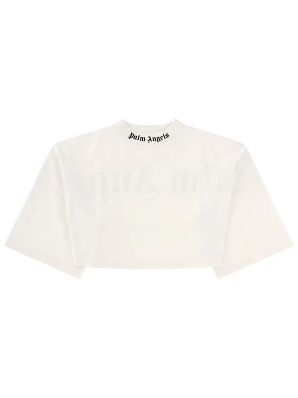 T-Shirt Crop Con Logo
