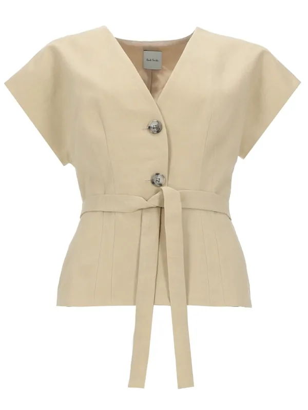 Top In Lino Con Cintura - Paul Smith