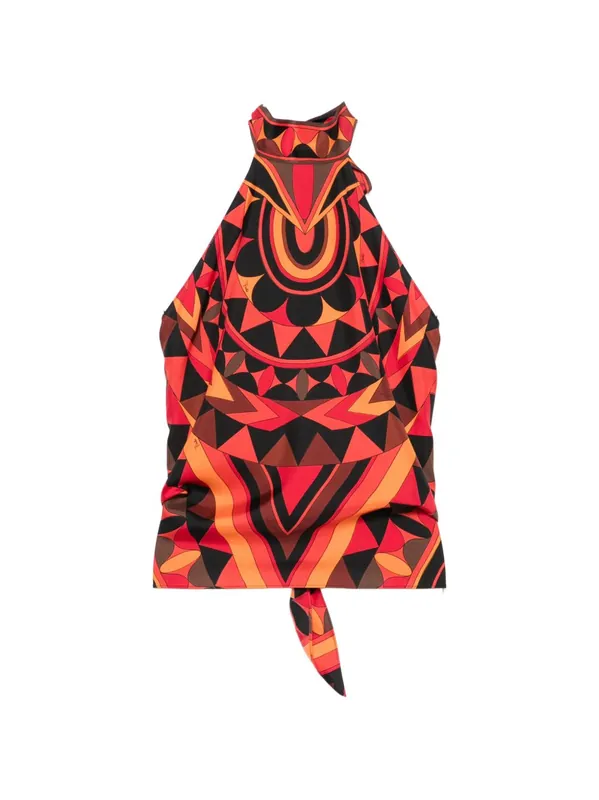 Printed Silk Top - Pucci