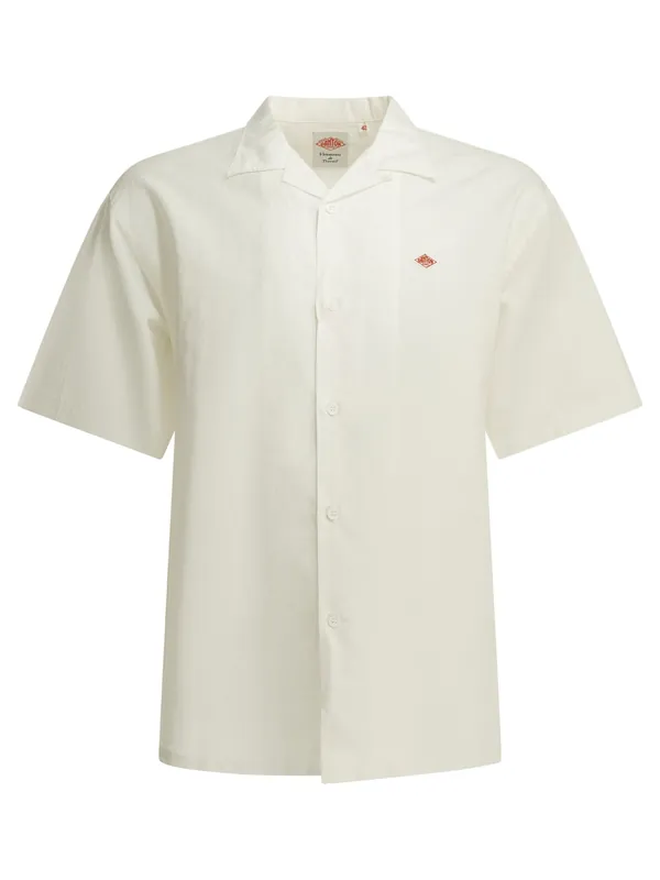 Casual Cotton Linen Shirt Shirts White - Danton