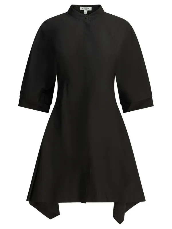Short Chemise Dress Dresses Black - Alaïa