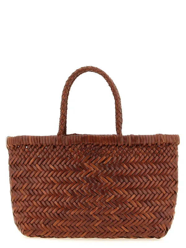 Flat Gora Hand Bags Brown - Dragon Diffusion
