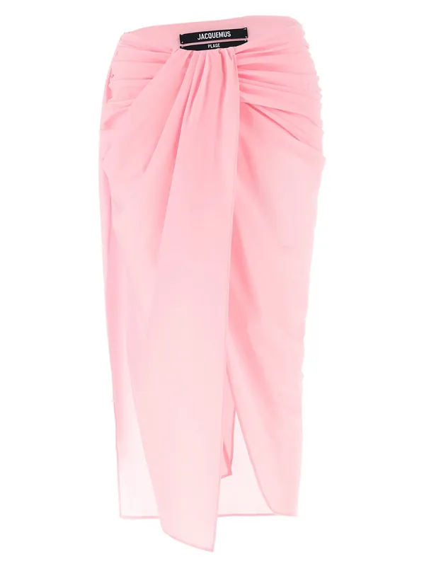 Le Jupe ParéO Skirts Pink - Jacquemus