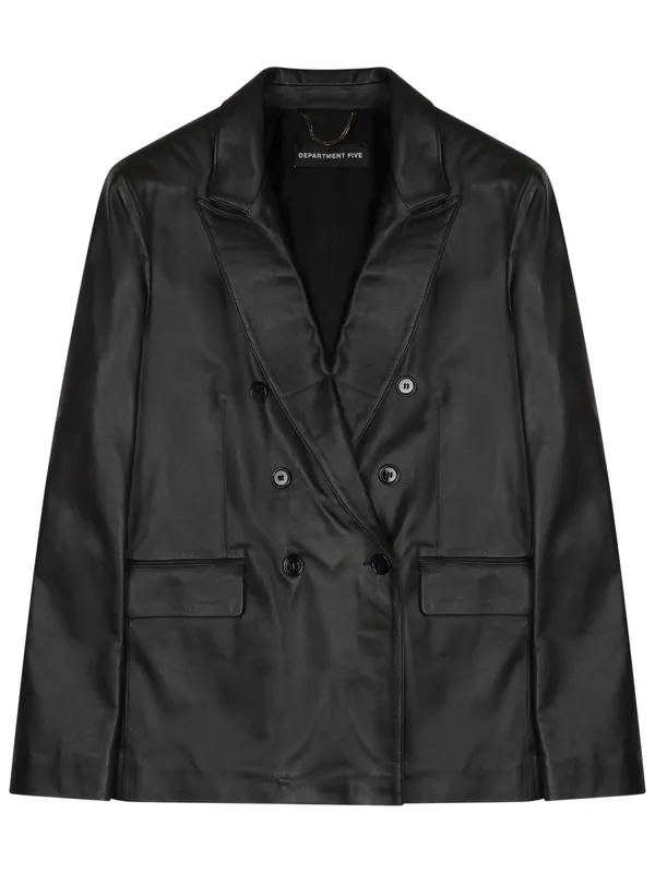 Blazer Doppiopetto "Arielle" In Pelle - Department 5