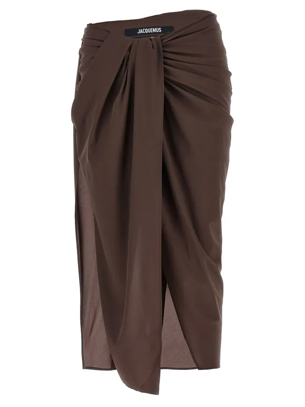 Le Jupe ParéO Skirts Brown - Jacquemus