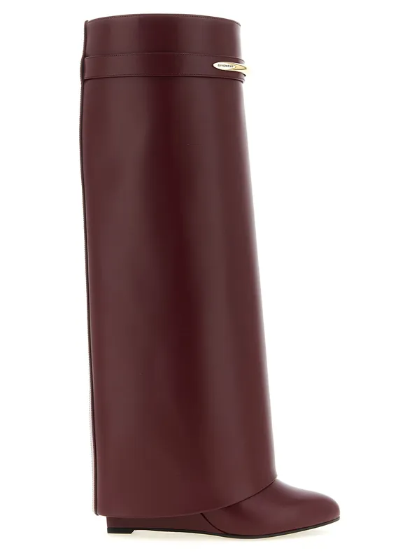 Shark Pinch Boots And Ankle Boots Bordeaux - Givenchy