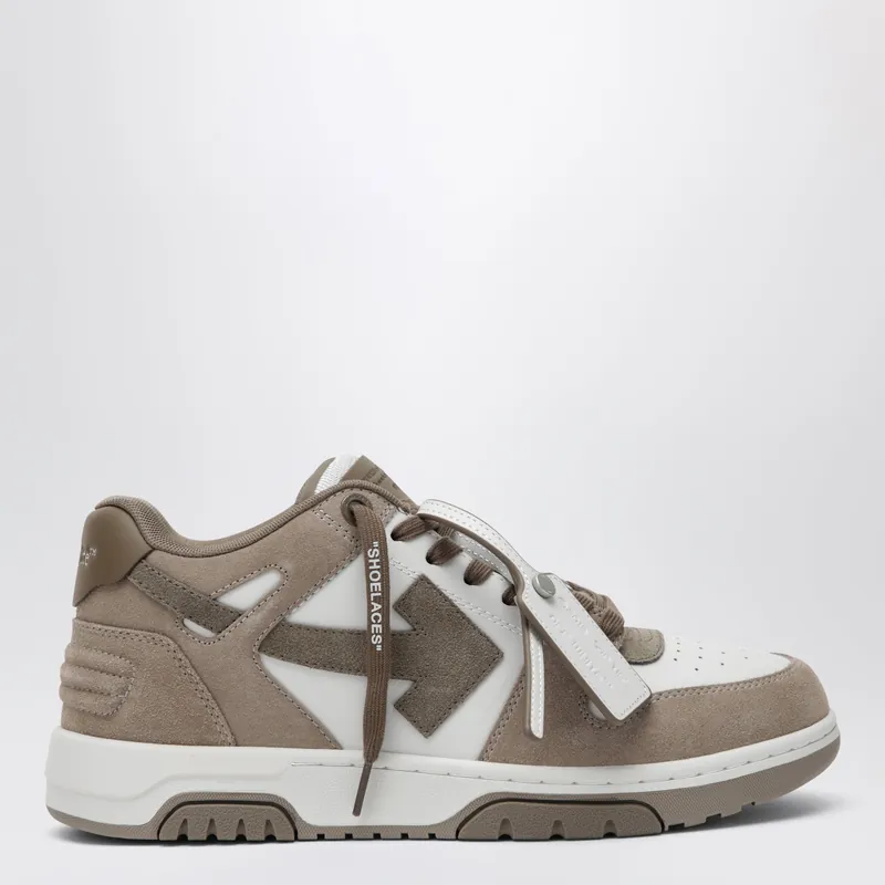 Out Of Office Sneakers Rhodium / Light Brown - Off-White