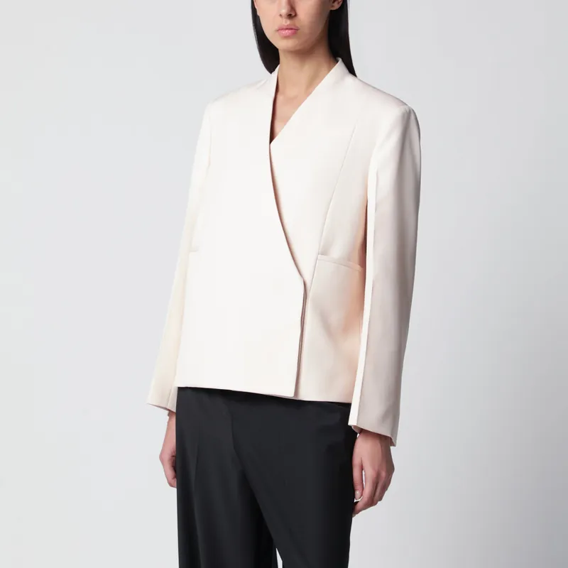 Wool Blazer In Toile - Jil Sander
