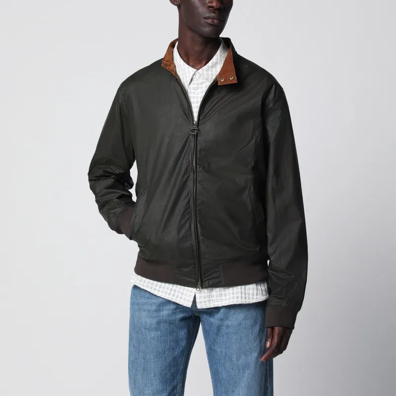 Olive Green Lightweight Waxed Royston Jacket - Barbour