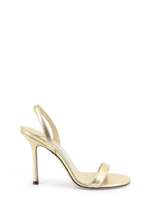 Jenn 100 Laminated Leather Sandals - Jimmy Choo