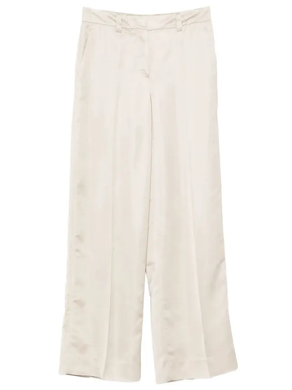 Neera Wide-Leg Satin Trousers