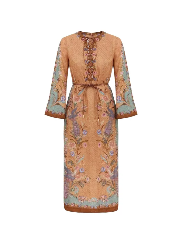 Indra Linen Midi Dress - Zimmermann