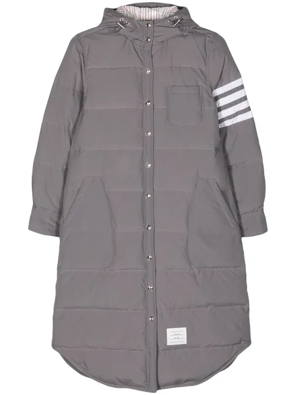 4bar Long Down Jacket - Thom Browne