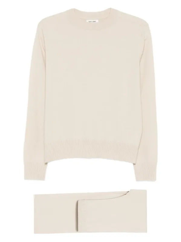 Trousers And Sweater Cashmere Set - Soft Goat