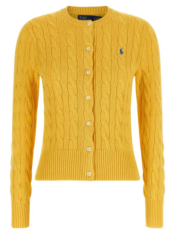 Cotton Cable Cardigan Sweaters And Cardigans Yellow - Polo Ralph Lauren