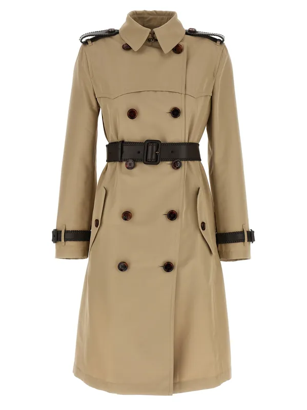 Foxfield Coats And Trench Coats Beige - Burberry
