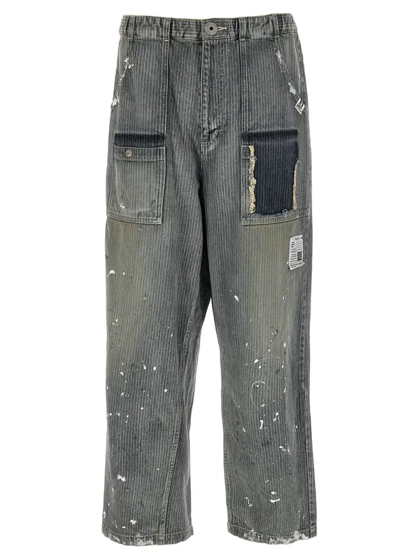 Bush Pants Jeans Blue - Maison Mihara Yasuhiro