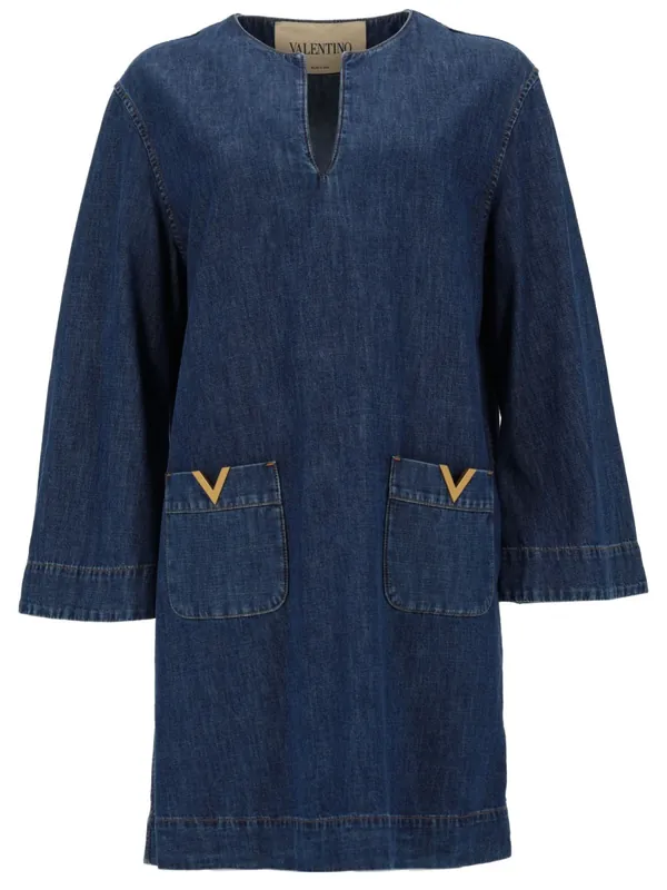Abito In Denim "Chambray" - Valentino Garavani