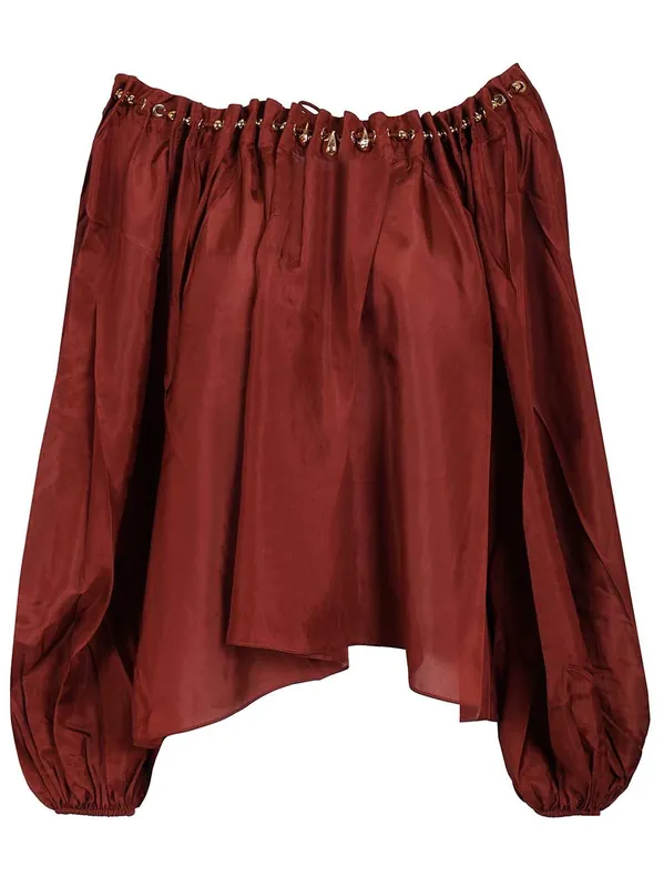 Aster Bluse Bordeaux - Zimmermann