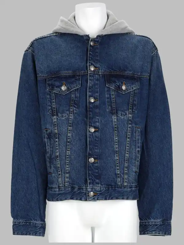 Giacca In Denim Di Cotone - Palm Angels