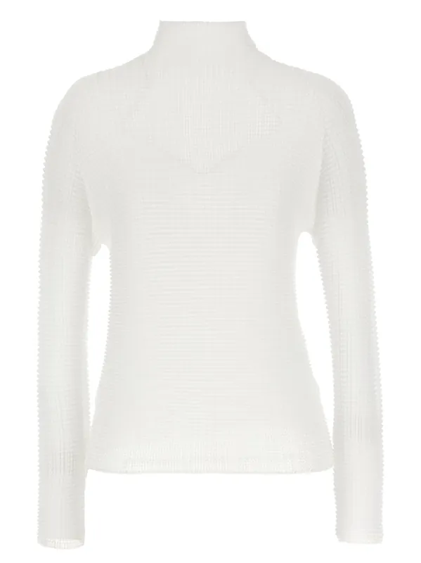 Wooly Pleats Sweaters And Cardigans White - Issey Miyake