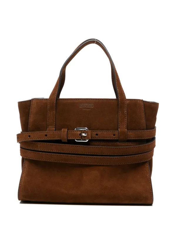 Tie Me Small Leather Handbag - Moschino