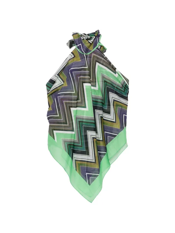 Zig Zag Print Foulard - Missoni
