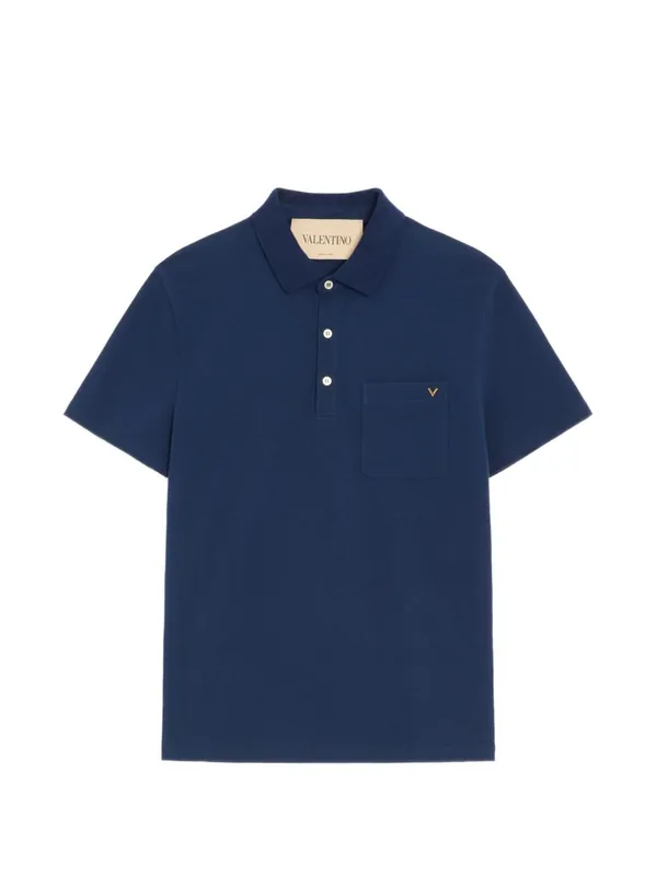 Vgold Cotton Polo Shirt - Valentino Garavani