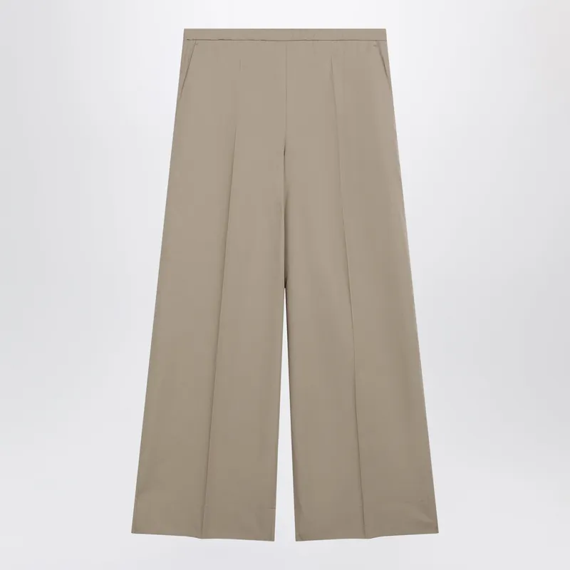 Beige Cotton Trousers - Moncler