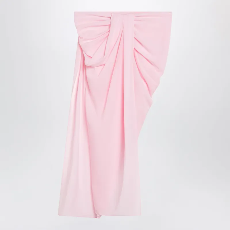 Light Pink Asymmetric Pareo Skirt - Jacquemus