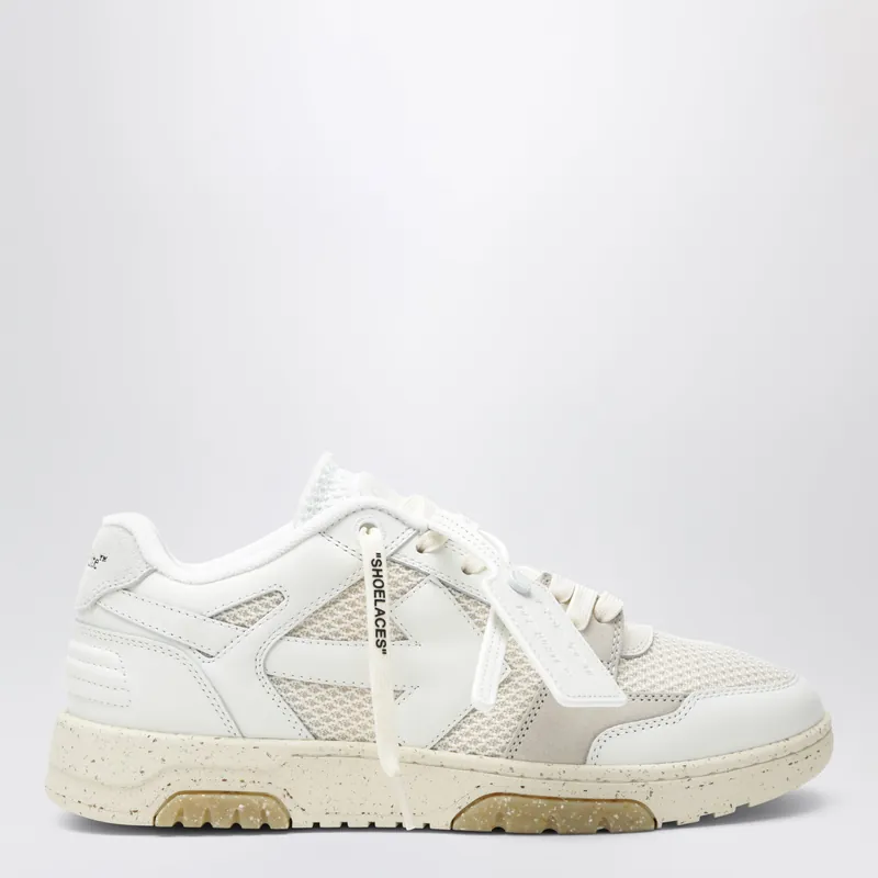 Slim Out Of Office Sneakers In White/Cream - Off-White