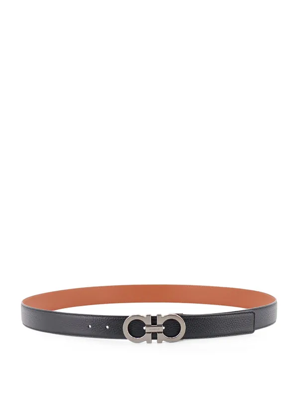 Reversible Leather Gancini Belt - Ferragamo