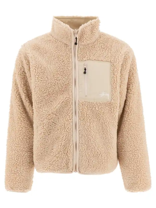 Sherpa Jackets And Coats Beige - StüSsy