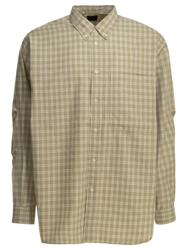 Tech Button Down Shirts Beige - Daiwa Pier 39