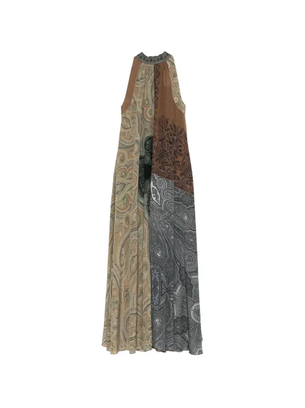 Printed Silk Dress - Pierre Louis Mascia