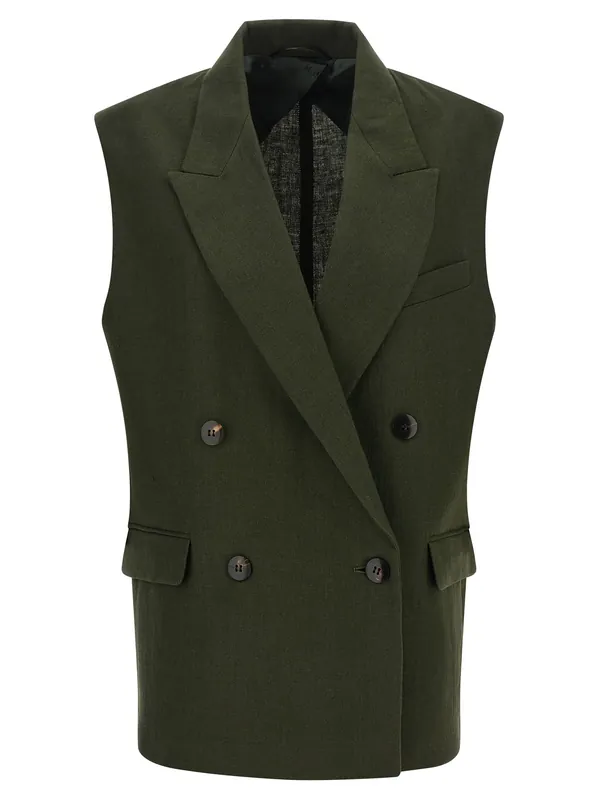 Mstaia Gilet Green - Max Mara