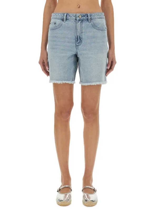Denim Boyfriend Shorts - Michael Kors