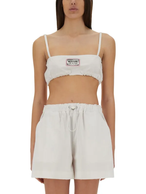 Cotton Bandeau Top - Moschino