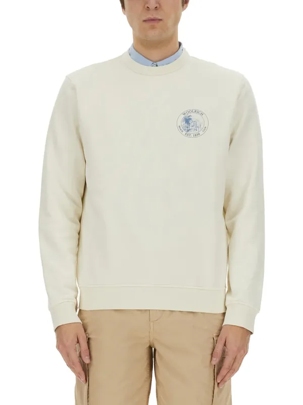 Sweatshirt With Logo - Woolrich