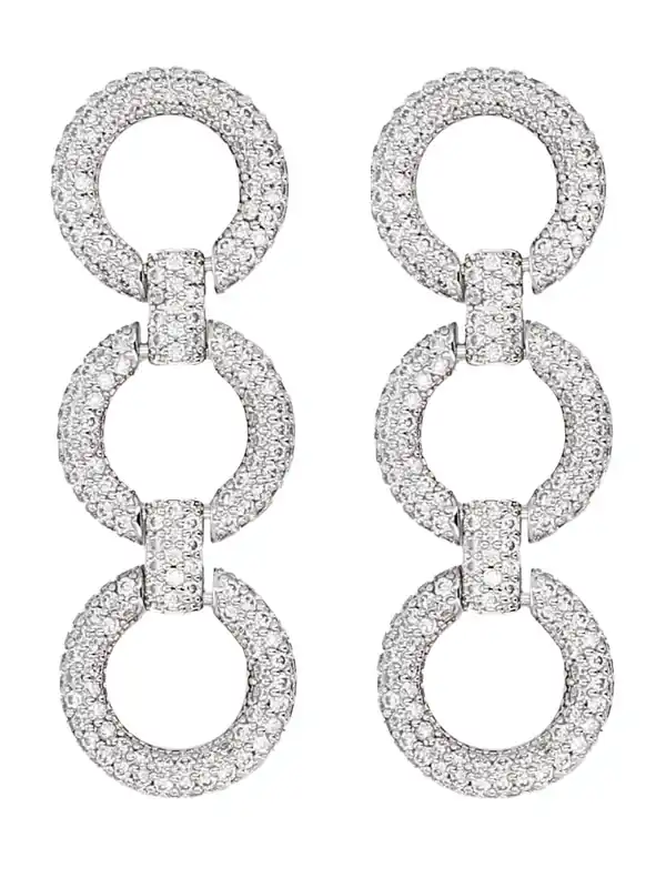 Earrings With Crystals - Self-Portrait