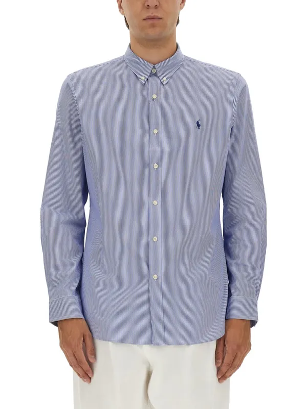 Cotton Shirt With Logo - Polo Ralph Lauren