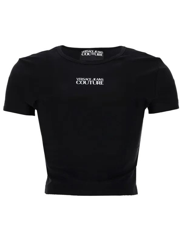 T-Shirt Crop Con Logo