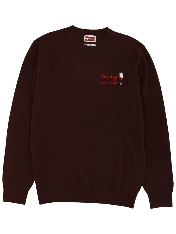 Sweater With Embroidery - Mc2 Saint Barth