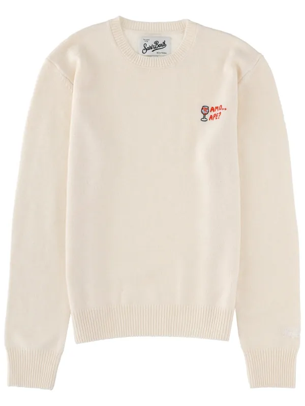 "New Queen" Jersey With Embroidery - Mc2 Saint Barth