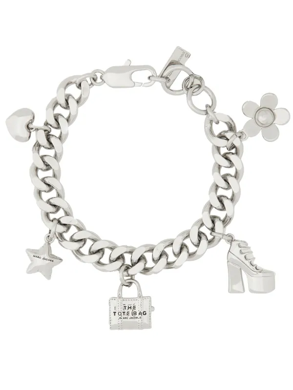 "The Mini Icon Charm" Chain Bracelet - Marc Jacobs