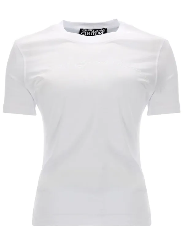 T-Shirt Con Logo Glitterato