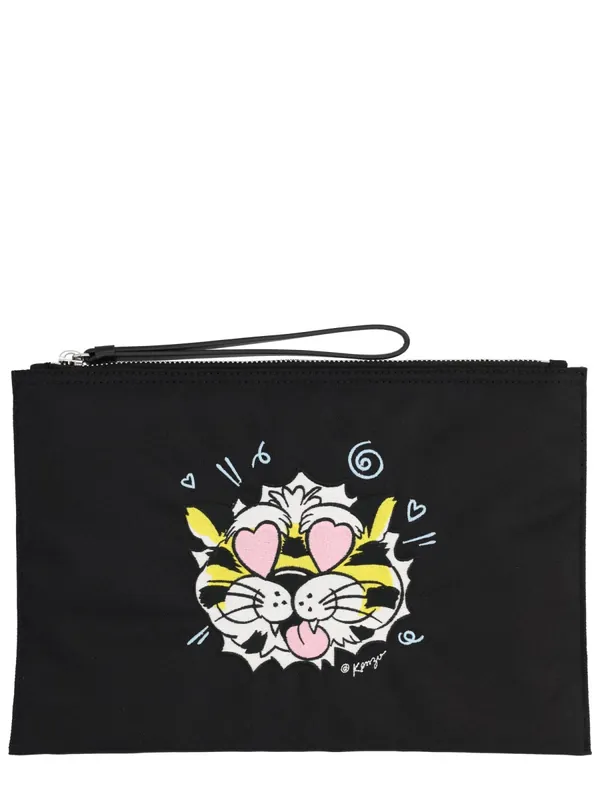 "Kenzo Wild Tiger" Clutch Bag