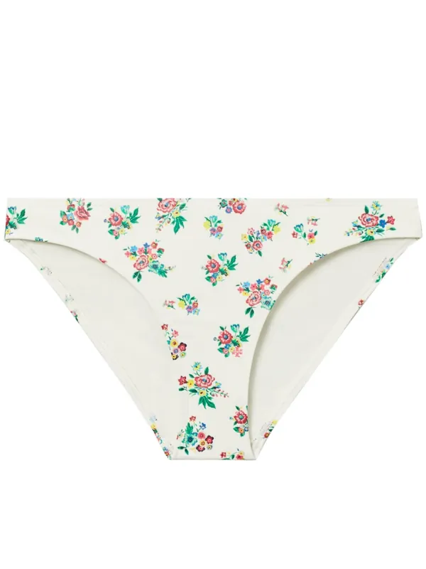 Floral Print Bikini Bottom - Tory Burch